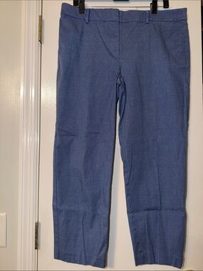 LOFT Slate Blue Straight-Leg Dress Pants